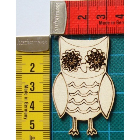 hibou chouette 1605 embellissement en bois pour vos créations