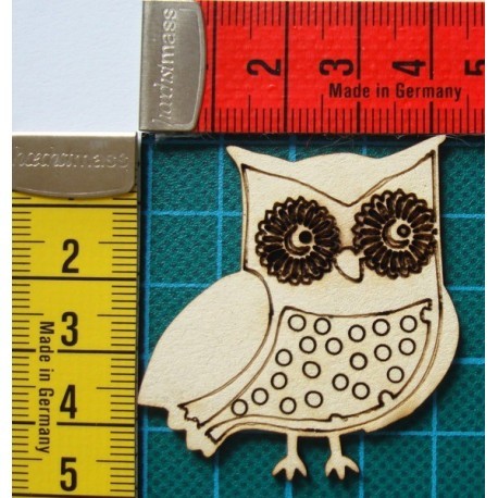 hibou chouette 1604 embellissement en bois pour vos créations