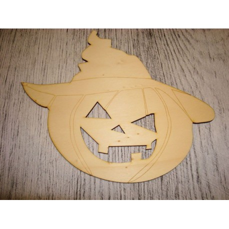 Halloween citrouille 1548 embellissement en bois pour vos créations