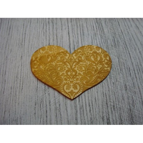 Coeur 1536 embellissement en bois pour vos créations