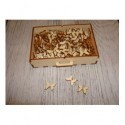 lot 50 papillons gd taille 2723 embellissement en bois pour vos créations