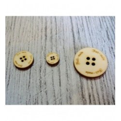 Lot boutons fait main 1308 embellissement en bois pour vos créations