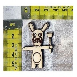 lapin 105 embellissement en bois pour vos créations