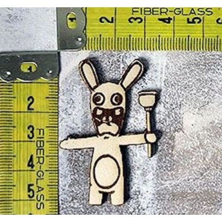 lapin 105 embellissement en bois pour vos créations