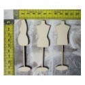 Lot mannequin 55 embellissement en bois pour vos créations