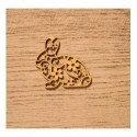 Lapin ciselé 1202 embellissement en bois pour vos créations