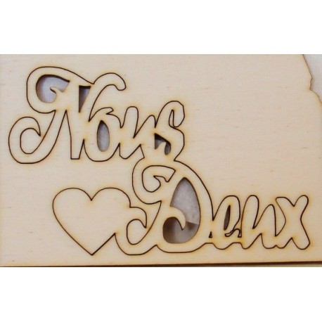 lot 2 mots 391 nous deux et un petit coeur pour votre scrapbooking