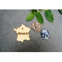 Carte de France 217 embellissement en bois pour vos créations